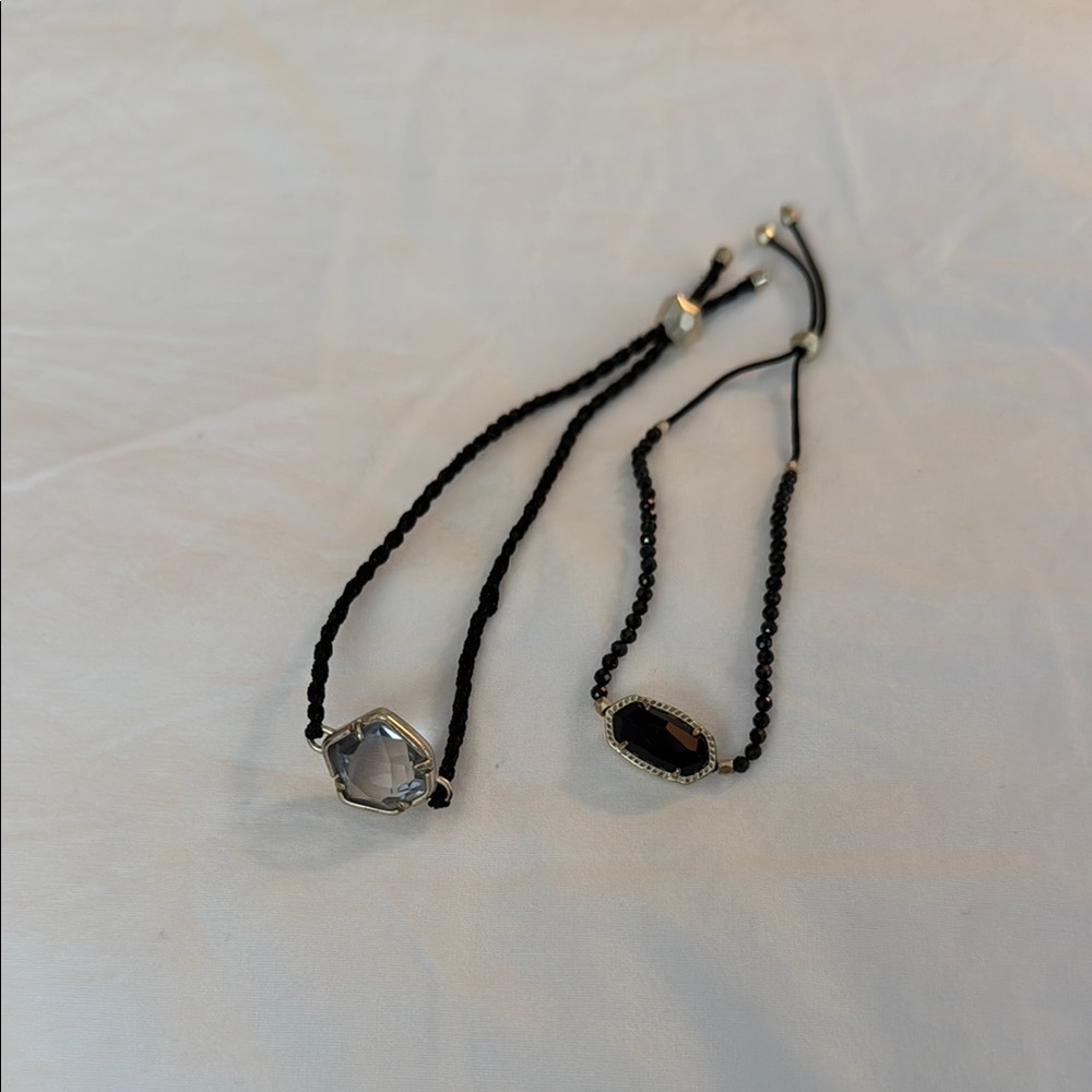 Kendra Scott Adjustable black Bracelets with Gemstone Accents